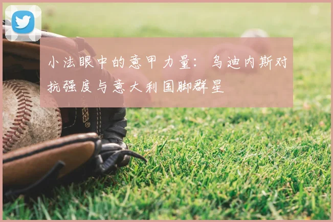 小法眼中的意甲力量:乌迪内斯对抗强度与意大利国脚群星